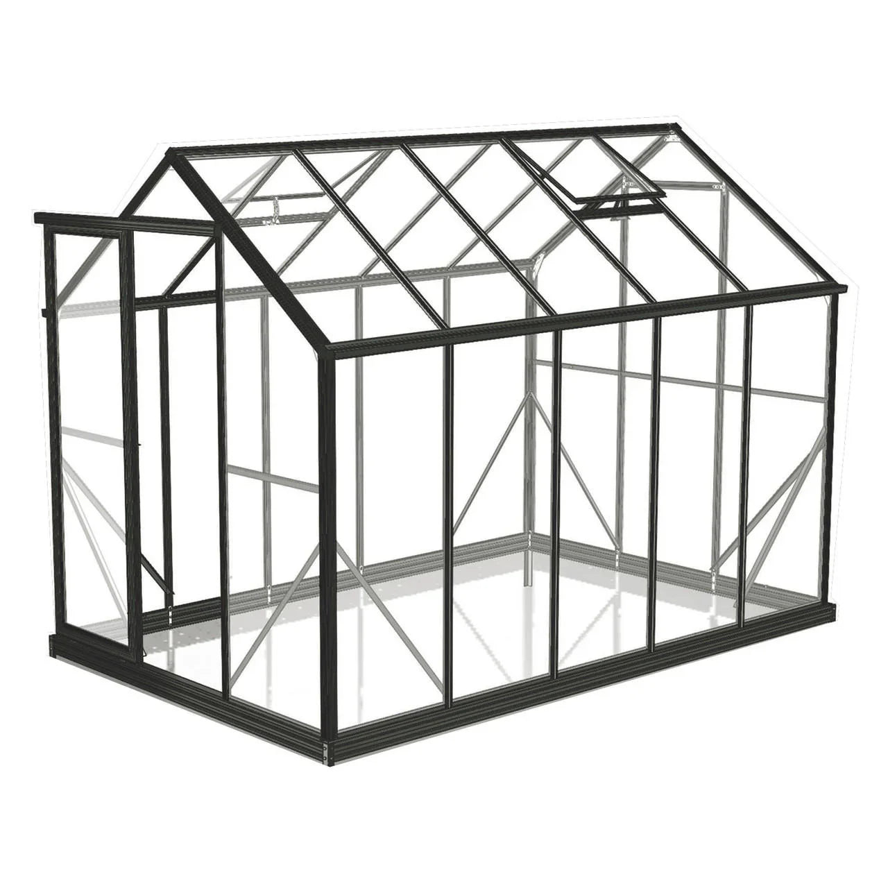 6x10ft 2x3.2m Greenhouse 6mm Polycarbonate