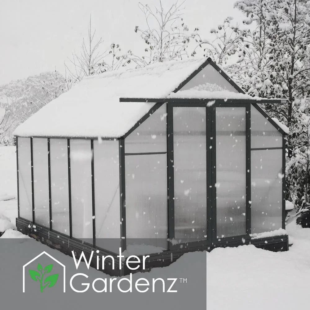  8x10ft (2.6x3.2m) Greenhouse 6mm Polycarbonate 